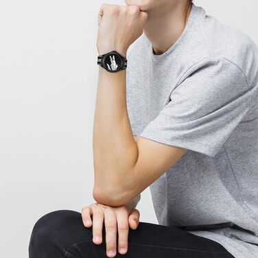 Годинник Lacoste NEOCROC для чоловіків з чорним силіконовим ремінцем - 2011185