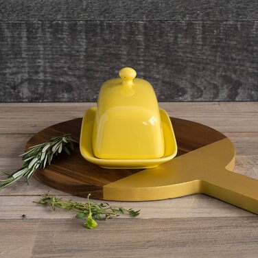 Now Designs Butterdose Rectangular lemon yellow