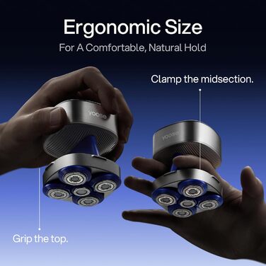 Електричний чоловічий верстат для гоління Yoose Glatzen з 5 лезами, IPX7, 90 хв роботи, USB-C, PID-регулювання