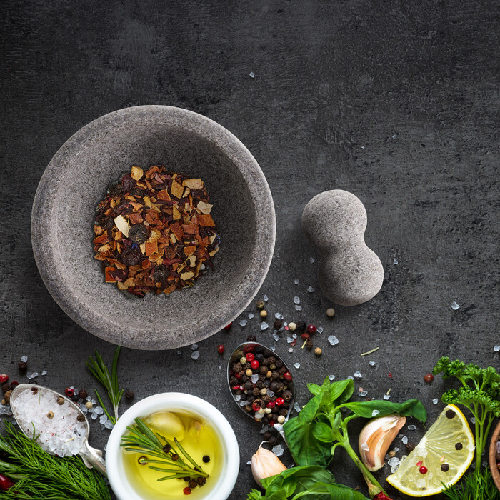 Relaxdays Granite Mortar and Pestle