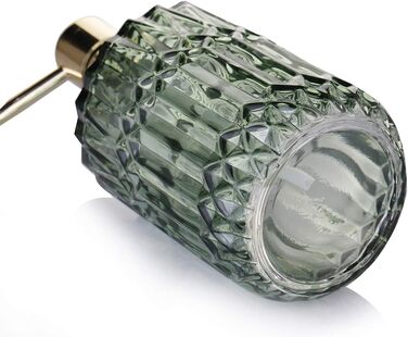 Скляний дозатор для рідкого мила YunNasi: для кухні, ванної, пральні (зелений)