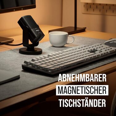 Мікрофон RØDE NT-USB Mini: USB-мікрофон для подкастів, стрімінгу, геймінгу та запису музики (чорний)