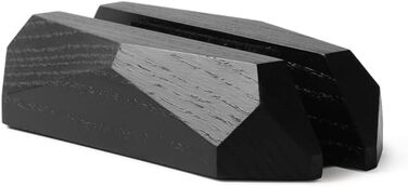 Oakwood Adjustable Wooden Laptop Stand - Desk Dock for MacBook Pro, MacBook Air, iPad - Handmade Black Stained Oak Wood