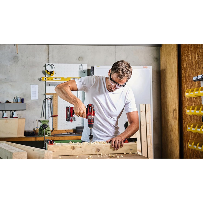 Акумуляторний дриль-шуруповерт Einhell TE-CD 18/40 Li-Solo Power X-Change (18 В, 40 Нм, 21 ступінь, 2 швидкості, LED-підсвітка) без акумулятора та зарядного пристрою