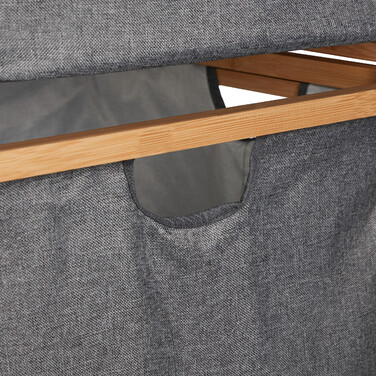 Relaxdays Laundry Basket Shelf with 2 Compartments