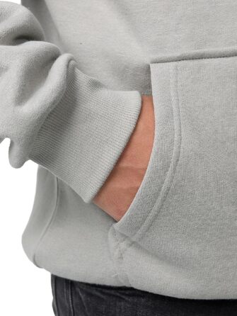Чоловічий худі на блискавці Smith & Solo — спортивна кофта з капюшоном, Slim Fit, сіра, розмір L, високоякісна бавовняна суміш