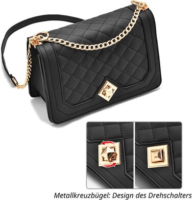 Сумка жіноча Travistar через плече: ланцюжок, кросбоді, вечірня, міська, шкіряна, чорна