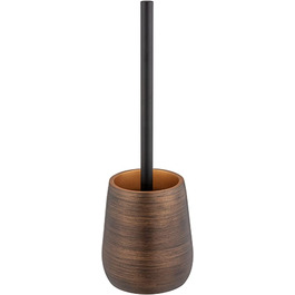Тримач зі щіткою для унітаза Wenko Palena, 12,5 x 37 см, чорно-коричневий