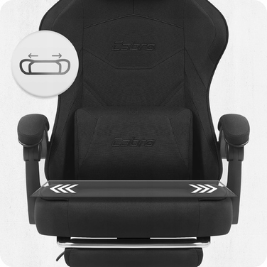 Ігрове крісло Cabro C502, чорна тканина