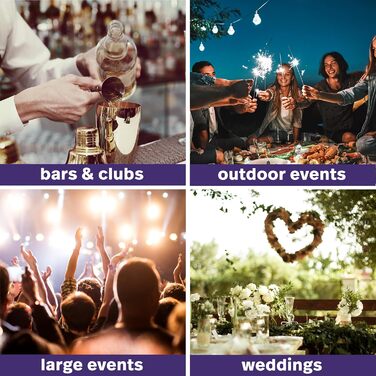 50 пластикових келихів для шампанського MATANA Premium 150 мл - багаторазові келихи для коктейлів, десерту, вина (рожевий глітер, 100 шт.)