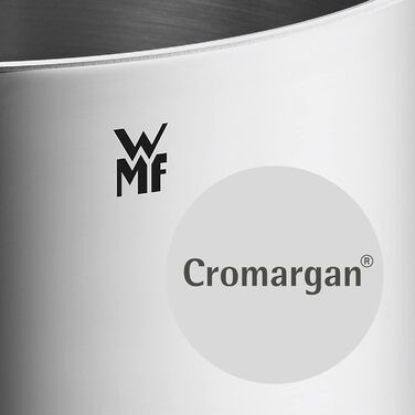 Набір каструль WMF Diadem Plus для індукції, 3 предмети, нержавіюча сталь, скляна кришка, полірована, сріблястий металлік