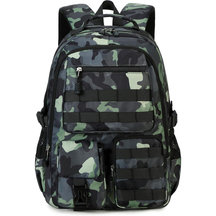 Шкільний рюкзак для хлопчика-підлітка, водонепроникний, армійний колір