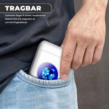 Вишукане екіпірування для курця: Zigarettenetui Lafagiet XL666 з запальничкою, 18 шт. King Size, LED-дисплей, подарунок на День батька