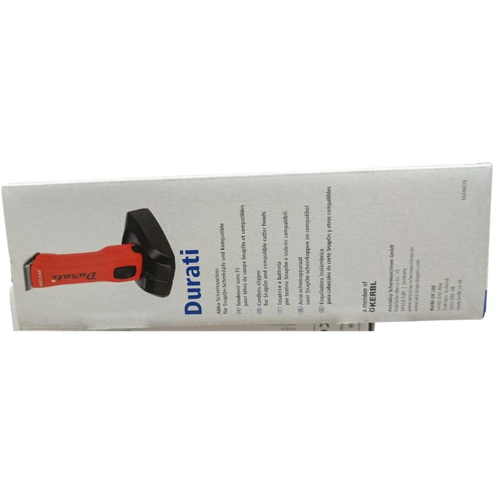 Набір для стрижки собак EHASO Aesculap Profi Durati Speed: стрижка, миска, гребінець (червоний)