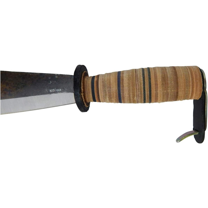 SHW-FIRE Schweizer Gertel Hippe Gertl Garden Knife Steel Leather Handle Hand Protection 43cm