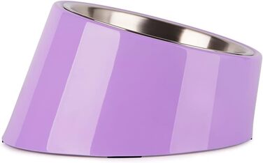 Нахилений годівниця для собак та котів SuperDesign 15°, Melamin, фіолетовий, M