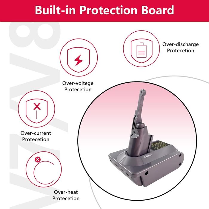 Адаптер для акумулятора Dyson V7 V8, MT18V7V8: перетворювач Makita 18V на Dyson 21.6V V7(SV11) V8(SV10) Fluffy Animal Trigger. Сумісний з акумуляторами Einhell.