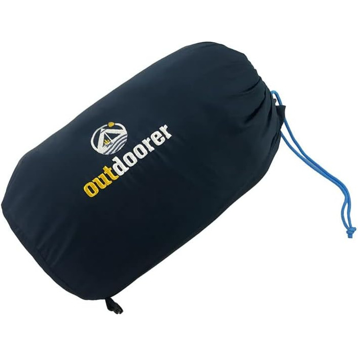 Outdoorer Trek Comfort Sleeping Bag - Lightweight Down Sleeping Bag for Adults - Compact Travel Sleeping Bag (Blue, 880g)