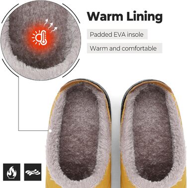 Тапочки халатні зимові Mishansha для чоловіків та жінок, теплі, з плюшевою підкладкою, розмір 35-47, зелені (жовті, 41 EU)