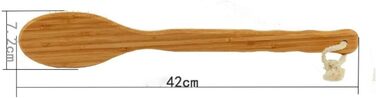 CambOs Bath Brushes with Hog Bristles for Women, Bath Brushes with Long Handle, Back Scrubber for Shower for Men, 41.9 cm