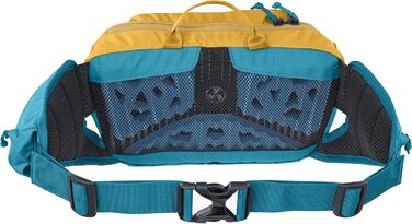 EVOC HIP Pack 3л - поясна сумка, нагрудна сумка, жилет-сумка (3л об'єм, система Airflow Contact, регульований поясний ремінь, система Venti Flap, з питною камерою) (Колір: Глина/Океан)