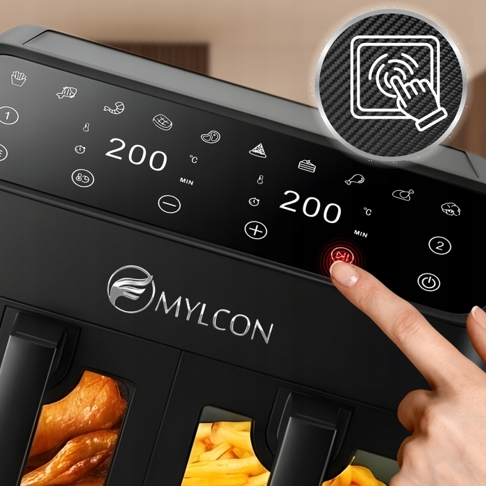 Аерофритюрниця MYLCON CRISPYO 8L 2000W з подвійною чашею