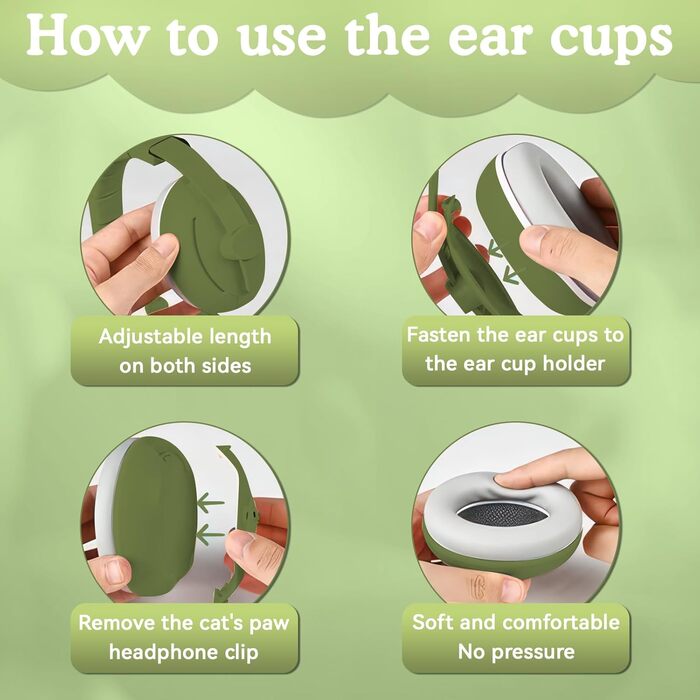 Навушники для захисту вух Mumba Baby (зелені)