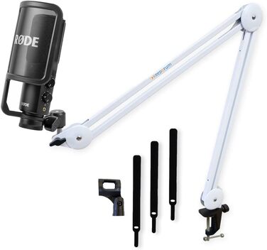 Rode NT-USB+ USB конденсаторний мікрофон + Keepdrum MS138 гнучкий стійкий кронштейн чорний