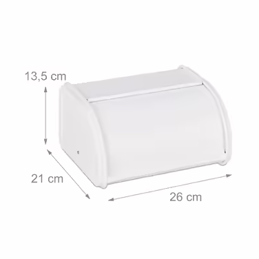 Relaxdays Bread Box white