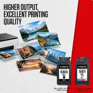 Картриджі Canon PG-560XL та CL-561XL (чорний та кольоровий), комплект для принтерів Canon Pixma