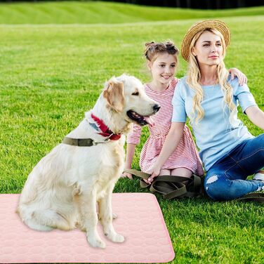 Килимок охолоджуючий для собак YXHZVON, 150 x 100 см, 2XL, рожевий