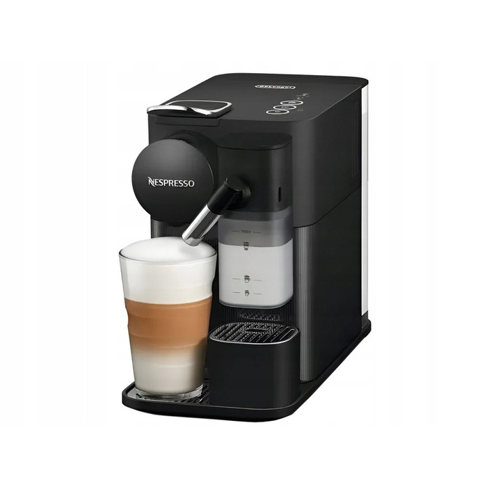 Капсульна кавомашина з капучинатором De'Longhi Lattissima One, 19 бар, чорна