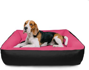 BedDog 2in1 Hundebett MAX Quattro: велике собаче ліжко-корзина з Cordura, знімний бордюр, диван для собак, XL, Rock-Flow, сіро-антрацит, 80 x 65 x 18 см