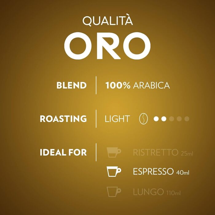 Кава в капсулах Lavazza Qualità Oro Espresso для Nespresso Original, 10 шт. x 2 упаковки (алюміній)