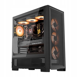 Корпус для ПК DarkFlash AIRNOVA Big Tower ATX, Чорний, 3 вентилятори