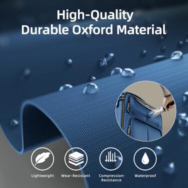 Набір валіз SHOWKOO 3 шт. з м'якою шкаралупою, розширюваний, легкий, міцний, з TSA замком та 4 колесами (6 - небесно-блакитний)