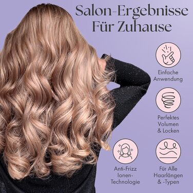 Набір біо-круглих щіток для волосся Lily England | Екологічний набір для сушіння феном | Рожевий колір