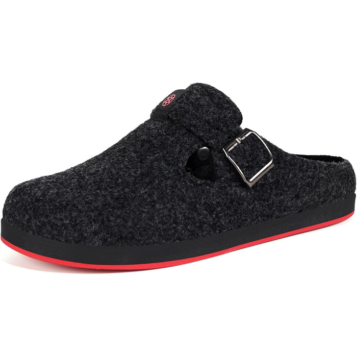 Тапочки халатні для дому Sisttke, чорні, унісекс, зимові, з змінним устілком (39 EU)