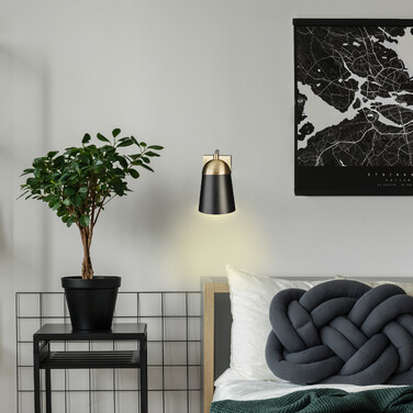 Relaxdays Wall Lamp Brass