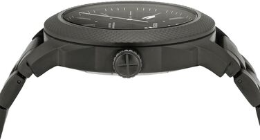 Годинник Fossil Machine для чоловіків: кварцовий, з датою, корпус 49 мм, чорний та темно-сірий, на сталевому або шкіряному ремінці