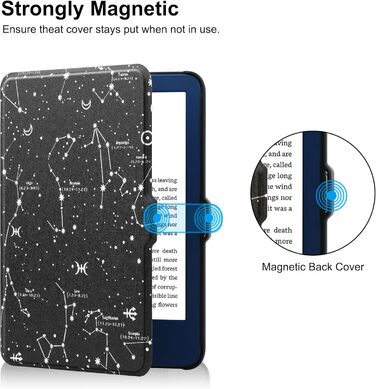 Чохол для Kindle 6 (11-те покоління, 2024/2021) HGWALP, Folio, PU шкіра, Auto Sleep/Wake, захист