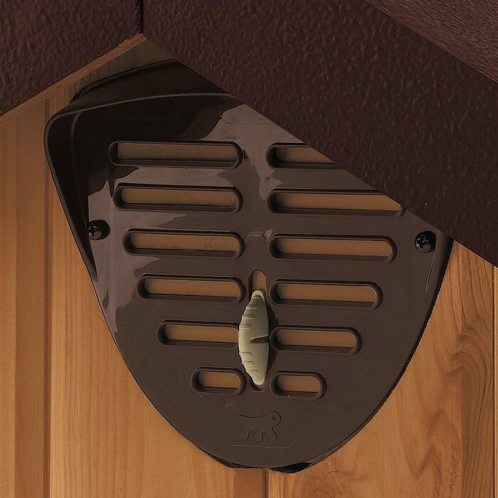 Будинок для собак Ferplast Domus SMALL з FSC-дерева, вологостійкий, з ізольованими ніжками та дверною рамою з алюмінію, 61 x 74 x 55 см