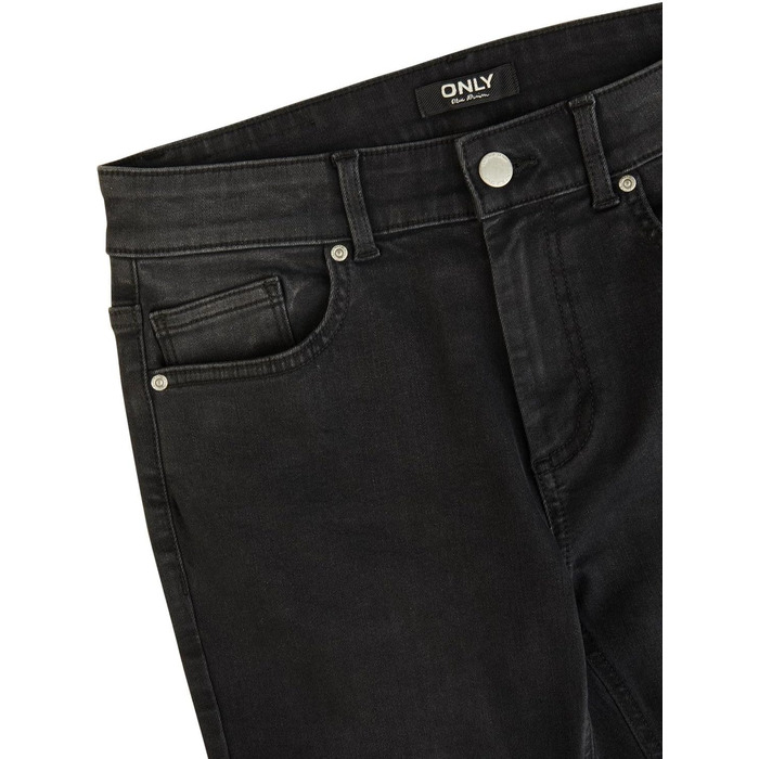 Джинси жіночі Only широкі штанини, Bootcut, середньої посадки, еластичні, блакитні/чорні (S-XXL, 30-32L)