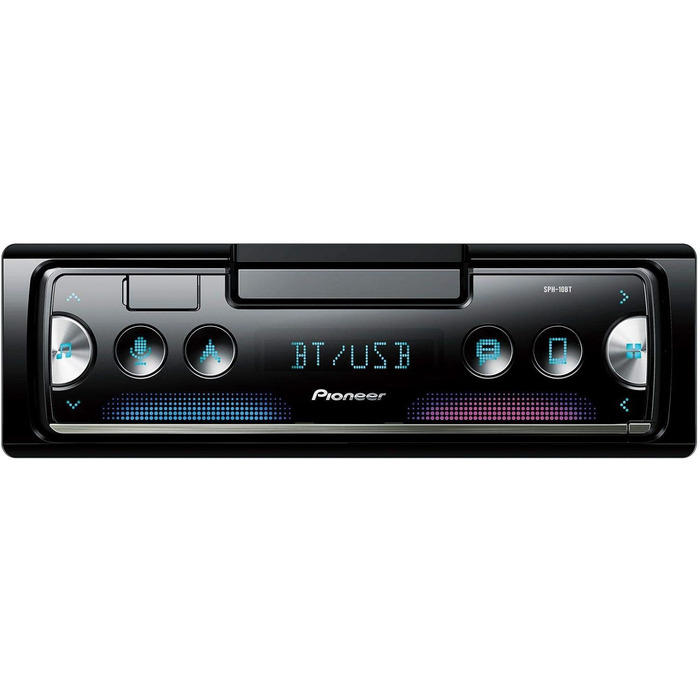 Pioneer SPH-10BT 1-DIN автомагнітола з Bluetooth, USB, RDS, підтримкою Android та iPhone, сумісна з MP3, WMA, WAV, FLAC, керування через Smart Sync App
