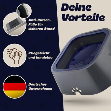 Napfgeflüster® Bella - Миска для води для собак та котів, 1л, не проливається, для подорожей