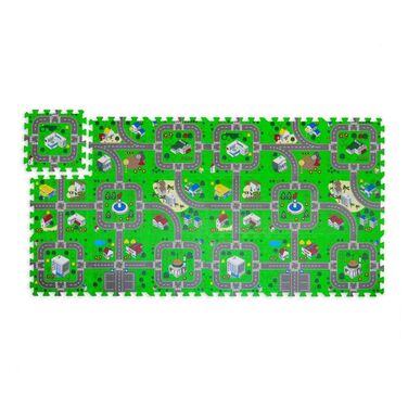 Relaxdays Puzzle Mat Road