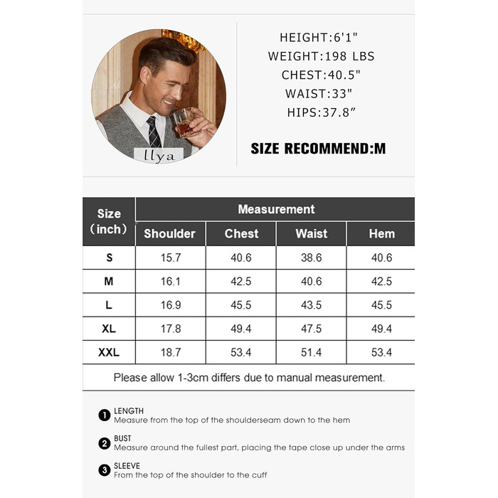 Жилет чоловічий COOFANDY для вечірок, ділових зустрічей та свят, колір бордовий (L)