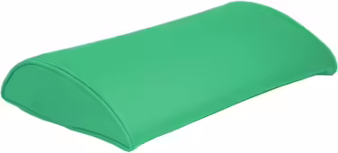 ATC Handels GmbH Lumbar Pillow with Faux Leather Cover 37 x 23 x 7 cm - Neck Support Pillow (green)