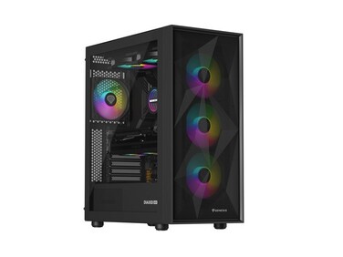 Корпус для комп'ютера Genesis Diaxid 605 ARGB Midi Tower ATX, вікно, чорний