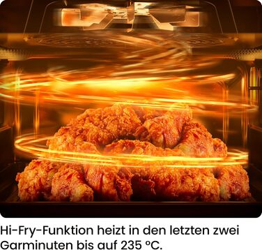 Фритюрниця без олії Chefman Hi-Fry 5.7L з сенсорним керуванням, антипригарне покриття, чорна